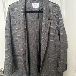 Old Navy Black and White Patterned stretch Blazer
